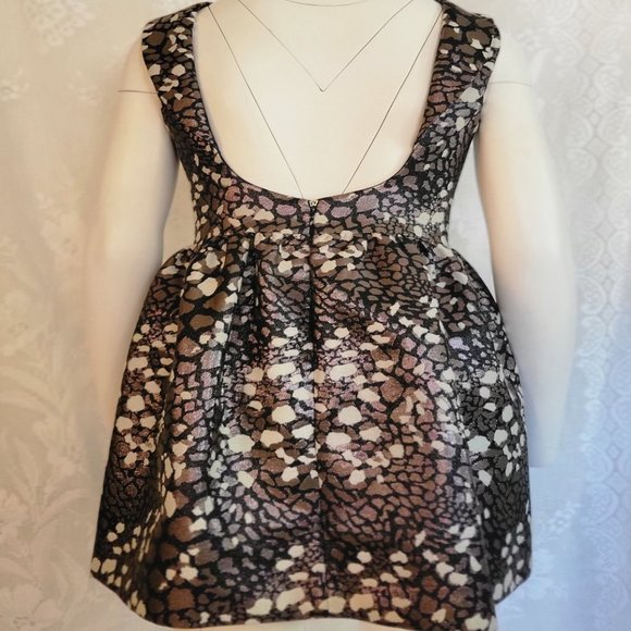 MARK & JAMES by BADGLEY MISCHKA Jacquard Sheath Mini Dress Metallic - Picture 3 of 8